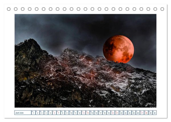 Produktbild: MoonMania (Tischkalender 2026 DIN A5 quer), CALVENDO Monatskalender