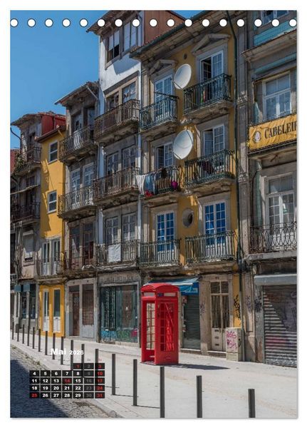 Produktbild: Porto Tag und Nacht (Tischkalender 2026 DIN A5 hoch), CALVENDO Monatskalender