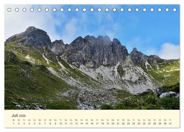 Produktbild: Wandergl&uuml;ck im Allg&auml;u (Tischkalender 2026 DIN A5 quer), CALVENDO Monatskalender