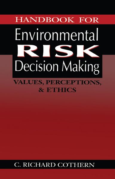 Produktbild: Handbook for Environmental Risk Decision Making
