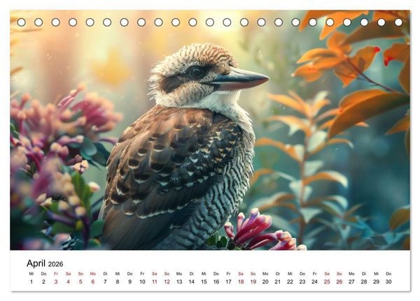 Produktbild: Wildes Down Under: Tiere des Australischen Kontinents (Tischkalender 2026 DIN A5 quer), CALVENDO Monatskalender