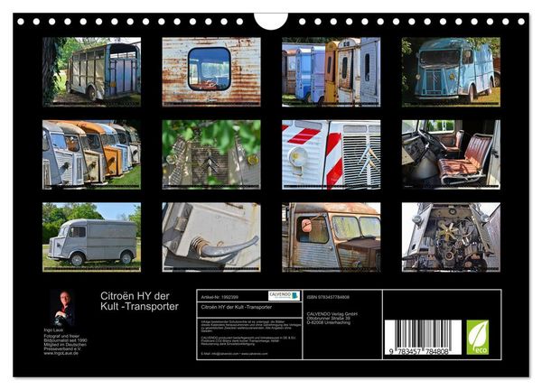 Produktbild: Citro&euml;n HY der Kult -Transporter (Wandkalender 2026 DIN A4 quer), CALVENDO Monatskalender