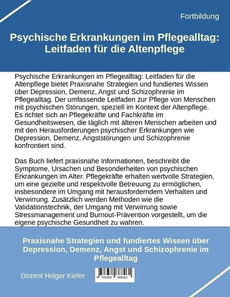Produktbild: Psychische Erkrankungen im Pflegealltag: Leitfaden f&uuml;r die Altenpflege