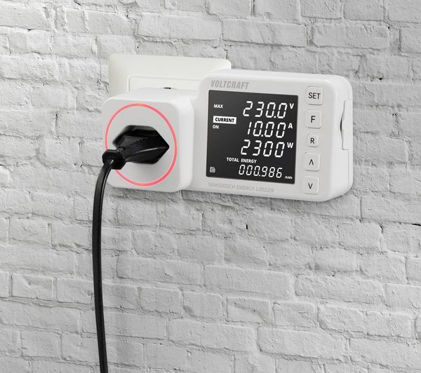 Produktbild: VOLTCRAFT SEM5000 CH Energiekosten-Messger&auml;t Kostenprognose, Alarmfunktion, Stromtarif einstellbar, Datenloggerfunktion