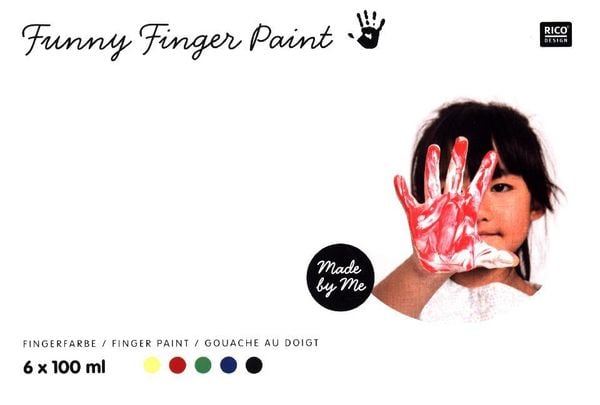 Fingerfarbe SET 6 Farben à 100 ml