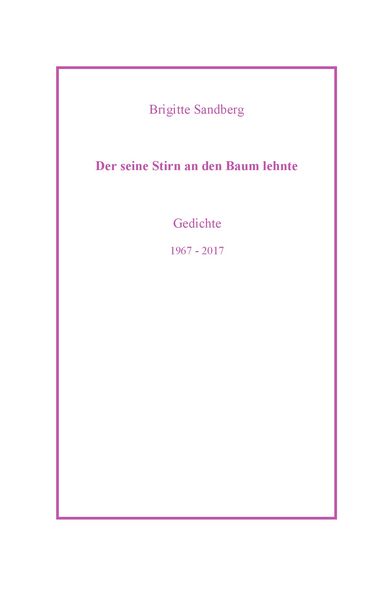 Produktbild: Der seine Stirn an den Baum lehnte