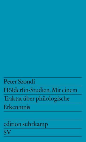 Produktbild: H&ouml;lderlin-Studien