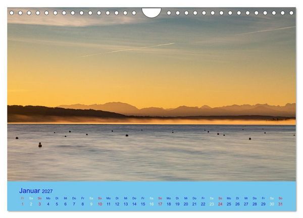 Produktbild: Ammersee-Ansichten (Wandkalender 2027 DIN A4 quer), CALVENDO Monatskalender