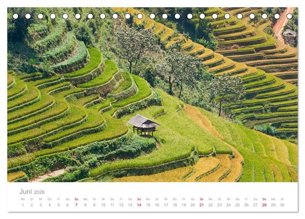 Produktbild: Vietnam - Der Norden (Tischkalender 2026 DIN A5 quer), CALVENDO Monatskalender