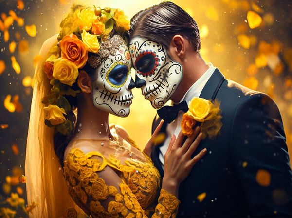 Produktbild: CALVENDO Puzzle Ein Motiv aus dem Kalender Dia de los Muertos - Feier des Lebens und des Todes | 2000 Teile Lege-Gr&ouml;&szlig;e 90x67cm Foto-Puzzle f&uuml;r gl&uuml;ckliche Stunden