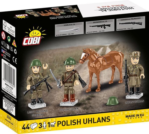Produktbild: COBI Historical Collection 2062 - Polish Uhlans, WWII, Bausatz, Figurenset, 44/3/1 Klemmbausteine