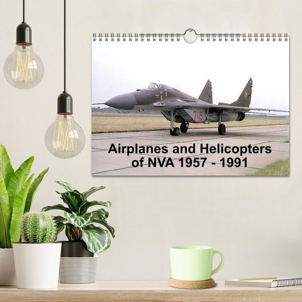 Produktbild: Airplanes and Helicopters of NVA 1957 - 1991 (Wall Calendar 2026 DIN A4 landscape), CALVENDO 12 Month Wall Calendar