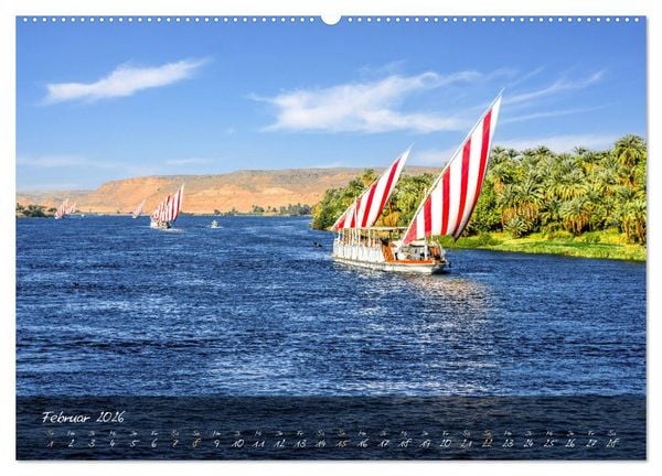 Produktbild: Faszination &Auml;gypten: Kairo - Luxor - Abu Simbel (Wandkalender 2026 DIN A2 quer), CALVENDO Monatskalender