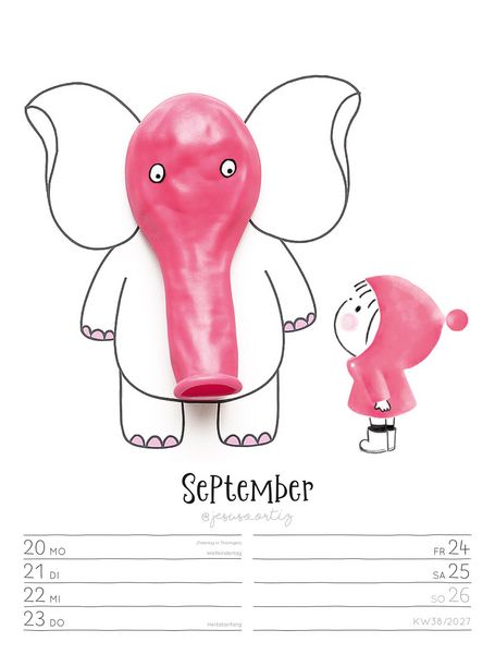 Produktbild: Little Dreams Wochenplaner Kalender 2027