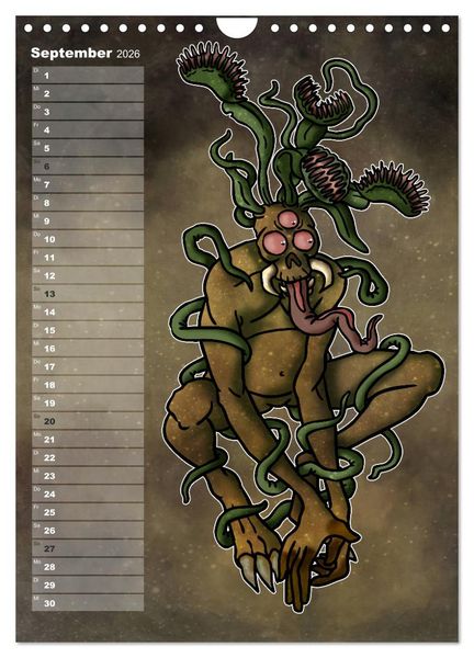 Produktbild: Bestiarium Vladi Krafft (Wandkalender 2026 DIN A4 hoch), CALVENDO Monatskalender