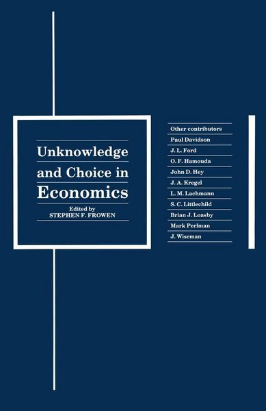 Produktbild: Unknowledge and Choice in Economics