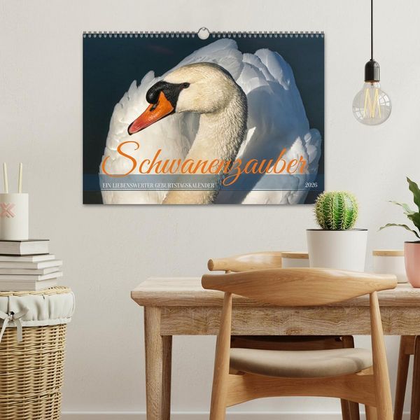 Produktbild: Schwanenzauber (Wandkalender 2026 DIN A3 quer), CALVENDO Monatskalender