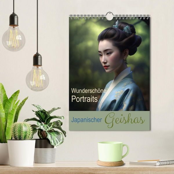 Produktbild: Wundersch&ouml;ne Portraits Japanischer Geishas (Wandkalender 2026 DIN A4 hoch), CALVENDO Monatskalender