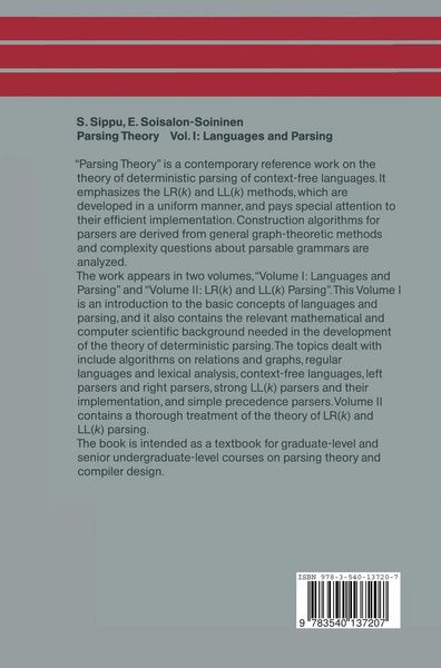 Produktbild: Parsing Theory