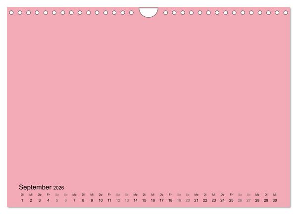 Produktbild: DIY Bastel-Kalender -Warme Pastell Farben- Zum Selbstgestalten (Wandkalender 2026 DIN A4 quer), CALVENDO Monatskalender