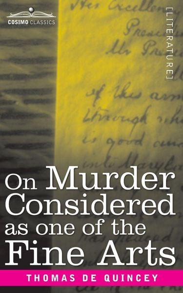 Produktbild: On Murder Considered as one of the Fine Arts