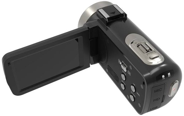 Produktbild: Renkforce RF-5798910 4K Camcorder 7.6cm 3 Zoll 13 Megapixel Schwarz
