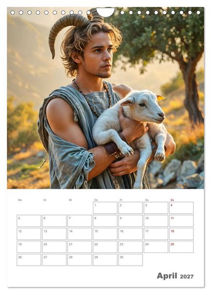 Produktbild: Gesch&ouml;pfe der griechischen Mythologie - Eine KI-Welt der griechischen G&ouml;tter, Kreaturen und Abenteurer (Wandkalender 2027 DIN A4 hoch), CALVENDO Monatskalender
