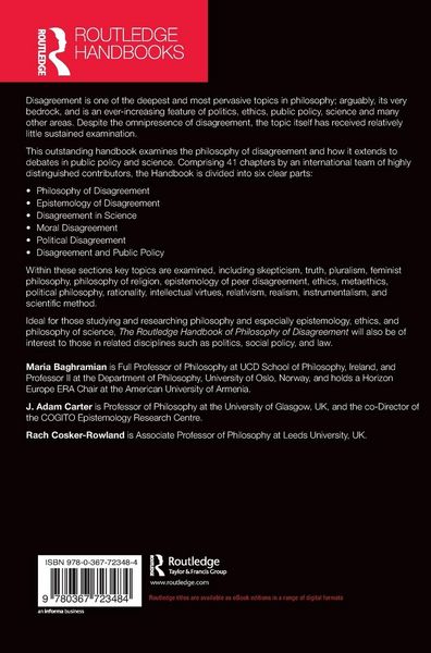 Produktbild: The Routledge Handbook of Philosophy of Disagreement
