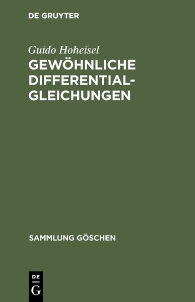 Produktbild: Gew&ouml;hnliche Differentialgleichungen
