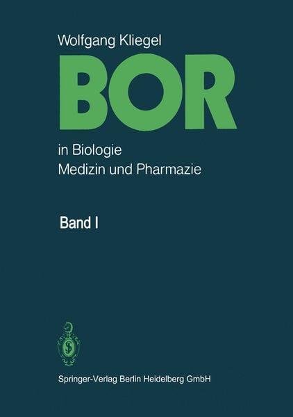 Produktbild: Bor in Biologie, Medizin und Pharmazie