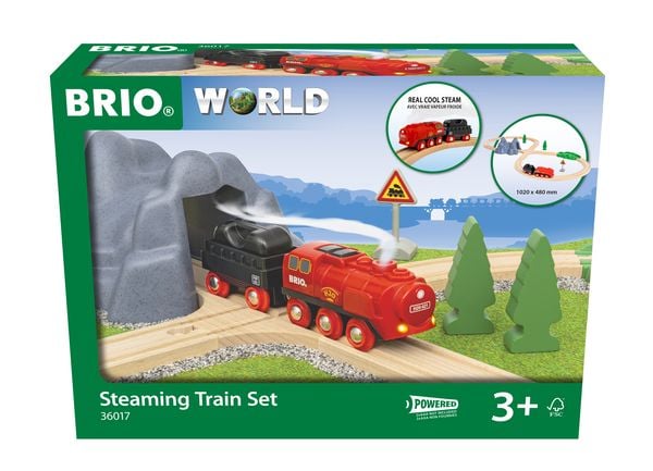 BRIO World - Batterie-Dampflok Set