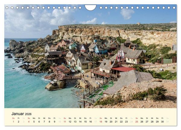 Produktbild: Malta und Gozo, Perlen im Mittelmeer (Wandkalender 2026 DIN A4 quer), CALVENDO Monatskalender