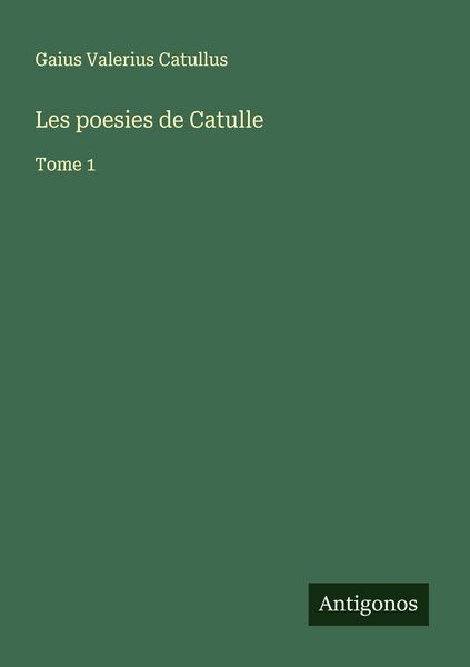 Produktbild: Les poesies de Catulle