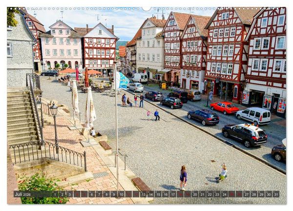 Produktbild: Ein Blick auf Homberg an der Efze in Farbe (Wandkalender 2026 DIN A2 quer), CALVENDO Monatskalender