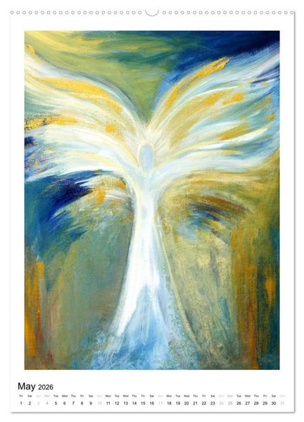 Produktbild: Angel paintings (High Quality Premium Wall Calendar 2026 DIN A2 portrait),CALVENDO 12 Month Wall Calendar