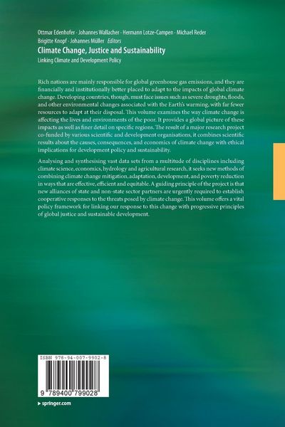 Produktbild: Climate Change, Justice and Sustainability