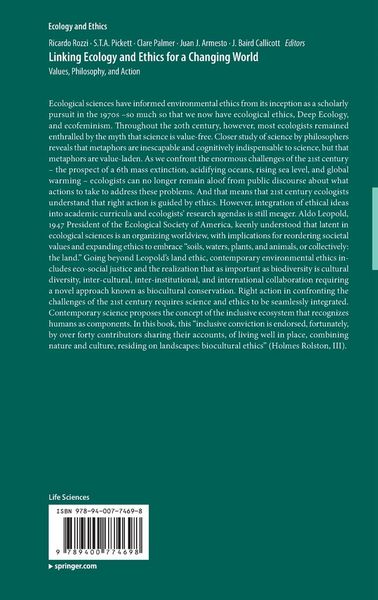 Produktbild: Linking Ecology and Ethics for a Changing World