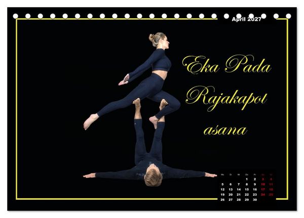 Produktbild: Yoga - Asana (Tischkalender 2027 DIN A5 quer), CALVENDO Monatskalender