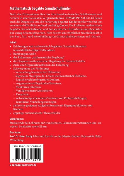 Produktbild: Mathematisch begabte Grundschulkinder