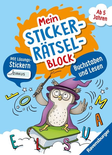 Produktbild: Mein Stickerr&auml;tselblock: Buchstaben und Lesen