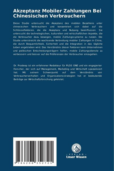 Produktbild: Akzeptanz Mobiler Zahlungen Bei Chinesischen Verbrauchern