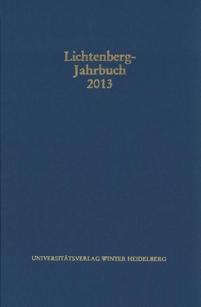 Produktbild: Lichtenberg-Jahrbuch 2013