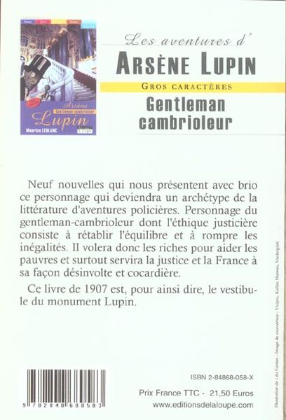 Produktbild: Arsene lupin, gentleman cambrioleur