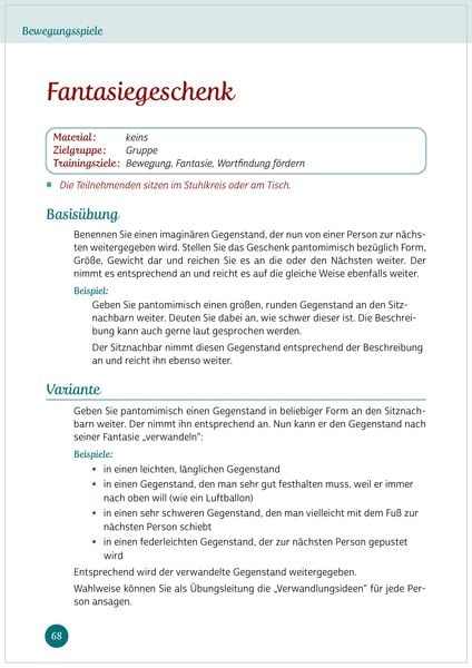 Produktbild: Aktives Ged&auml;chtnistraining f&uuml;r Senioren mit Bewegungen. So halten Sie Kopf und K&ouml;rper fit
