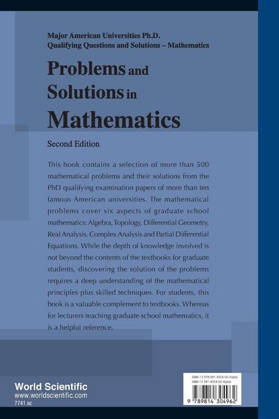 Produktbild: Prob & Soln in Mathematics 2ed