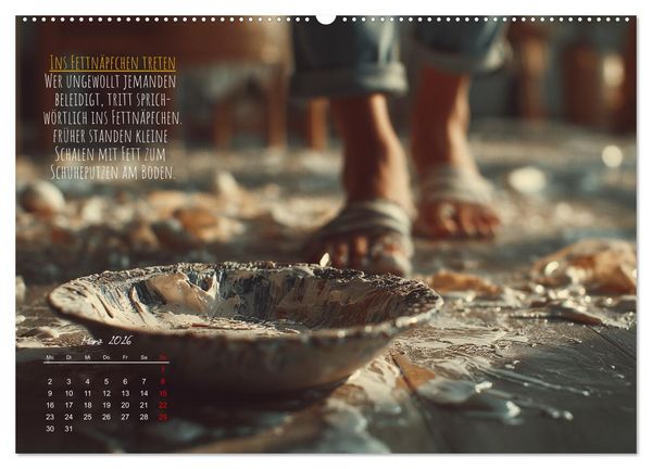 Produktbild: Nicht 08/15 - Deutsche Redewendungen und ihre Herkunft (hochwertiger Premium Wandkalender 2026 DIN A2 quer), Kunstdruck in Hochglanz