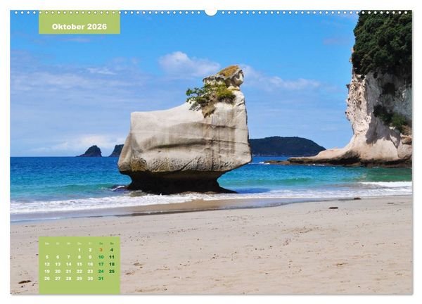 Produktbild: Erlebe mit mir die H&ouml;hepunkte von Neuseeland (hochwertiger Premium Wandkalender 2026 DIN A2 quer), Kunstdruck in Hochglanz