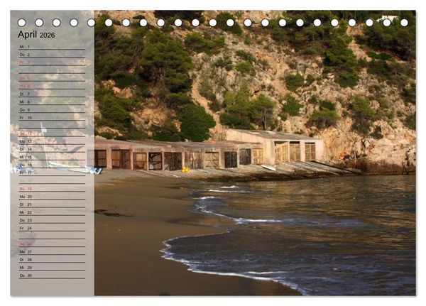 Produktbild: Zauberhaftes Ibiza - Terminplaner (Tischkalender 2026 DIN A5 quer), CALVENDO Monatskalender