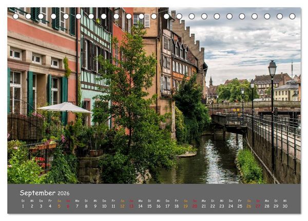 Produktbild: Eindr&uuml;cke aus dem Elsass (Tischkalender 2026 DIN A5 quer), CALVENDO Monatskalender