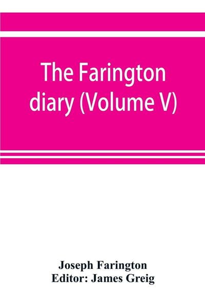 Produktbild: The Farington diary (Volume V)